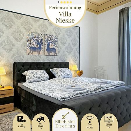 Ferienwohnung Villa Nieske - Jugendstil Denkmal, Free Wlan & Parken, Self Check-In, Smart-Tv Herzberg  Kültér fotó